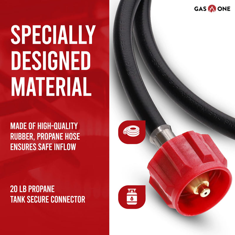 Gas One 4 ft Propane Hose 1lb to 20lb Adapter Hose - 16.4 oz to 20 lb Propane Tank Adapter Hose QCC1/ Type 1 - Allows 5+lb Propane Tanks - NewNest Australia