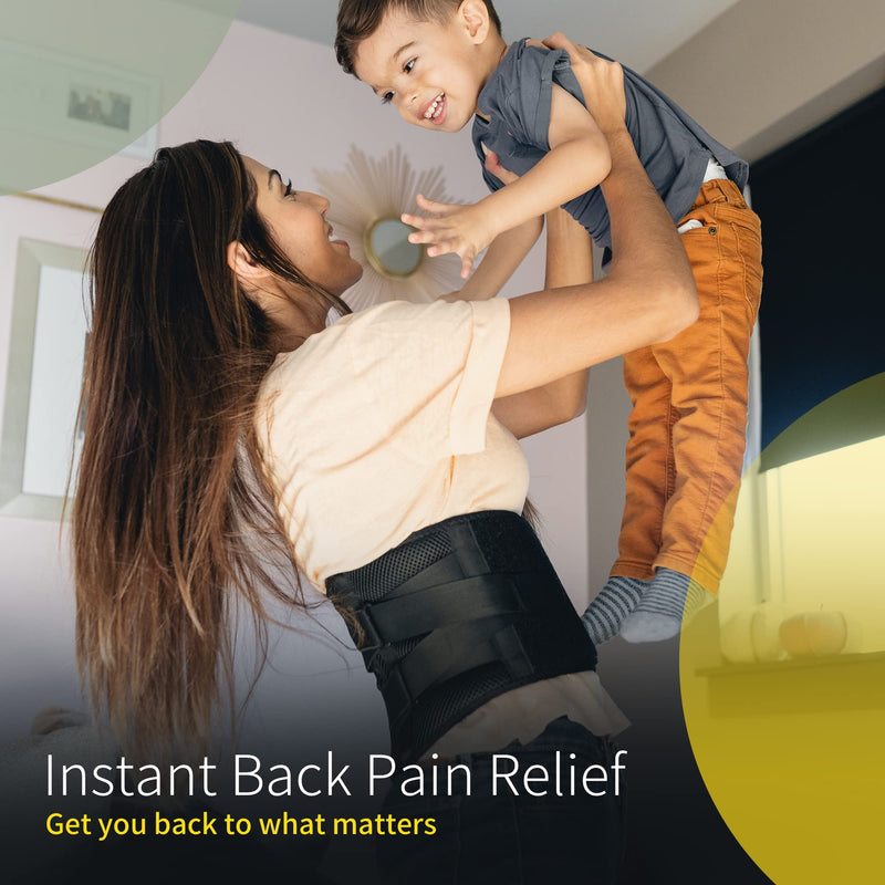 BraceUP Back Support with Lumbar Pad - Back Pain Relief for Men and Women, Lumbar Support Belt for Sciatica Pain, Heavy Lifting, Waist Support, Lower Back Brace (XXL) XXL - NewNest Australia