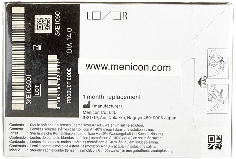 Miru 1 month Menicon monthly lenses soft, 6 pieces / BC 8.60 mm / DIA 14.00 mm / -4.5 diopters 8.6 millimeters 14.0 millimeters - NewNest Australia