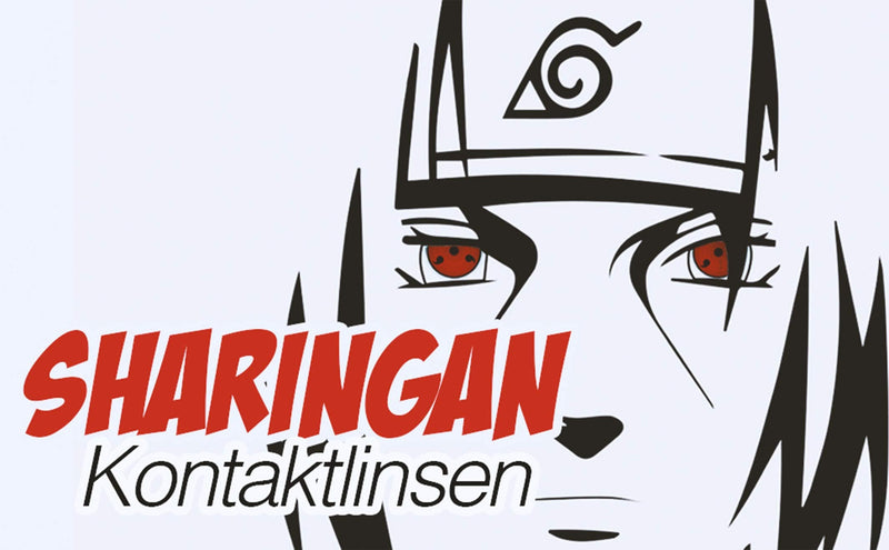 Meralens 1 pair of colored anime Sharingan contact lenses Kakashi Naruto in red black perfect for Manga Hereos of Cosplay, Halloween with free contact lens case red 12 monthly lenses without strength - NewNest Australia