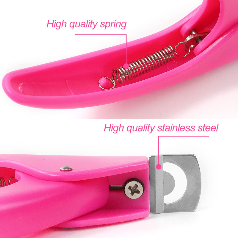Sularpek Nail Clipper, Acrylic Nail Cutters, False Nail Clippers, Professional Nail Tip Cutter for Fingernail Toenail Men Women, Nail Tip Cutter Professional Nail Art Manicure Tool Pink - NewNest Australia