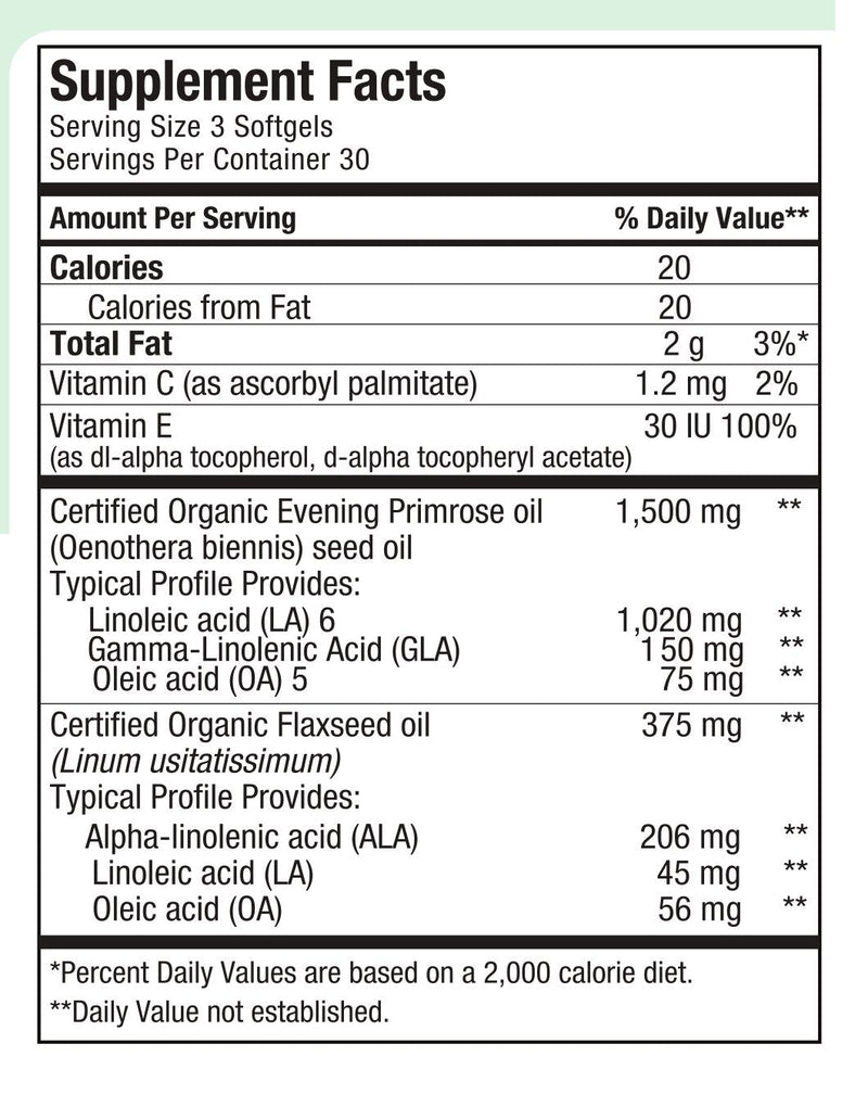 Maxi-Health Evening Primrose and Flax Seeds Oil Softgels - Vegan Omega 3 6 9 Supplements for Healthy Skin, Hair, and Joints - Kosher Certified, Organic Evening Primrose Oil Softgels, 90 Count 90 Count (Pack of 1) - NewNest Australia