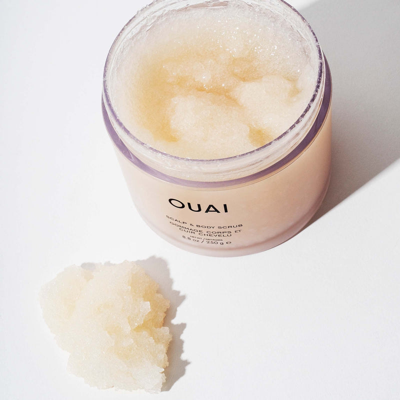 OUAI Scalp & Body Scrub. Deep-Cleansing Scrub for Hair and Skin that Removes Buildup, Exfoliates and Moisturizes. Made with Sugar and Coconut Oil. Free from Parabens, Sulfates and Phthalates (8.8 Original - NewNest Australia