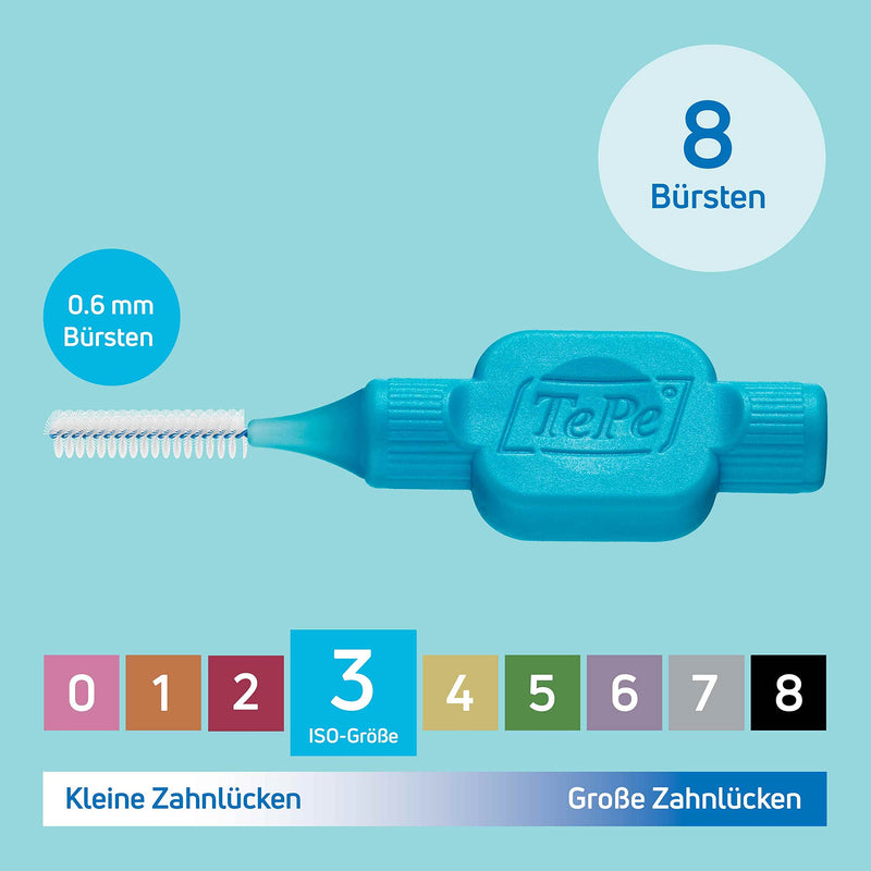 TePe interdental brush, size 3, 8 pieces - NewNest Australia