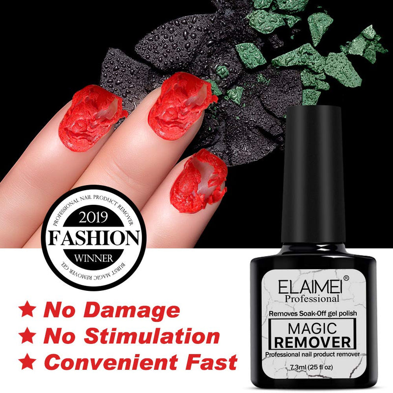 2 Pcs Magic Nail Polish Remover, Professional Removes Soak-Off Gel Nail Polish In 3-5 Minutes, Easily & Quickly, Don't Hurt Your Nails-15ml - NewNest Australia