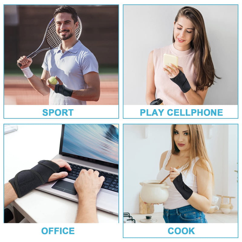ACWOO Wrist Support Splint Brace, Adjustable Wrist Strap Carpal Tunnel Compression Splint Relieves Wrist Pain, Sprains, Tendonitis and Joint Pain, Breathable Wrist Brace Provides Wrist Support (Left) Left - NewNest Australia