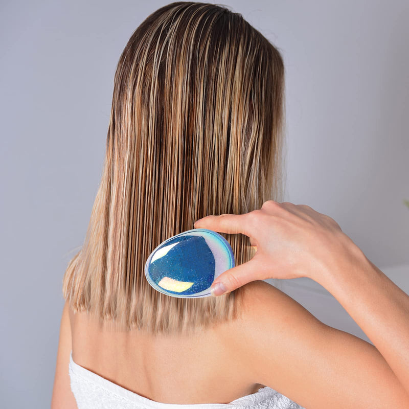VinBee Wet Detangler Hair Brush, Detangling Hair Extension Brush for Hair Women, Girls and Kids childrens Mini Compact Hair Brush Comb（Starry Sky Blue） - NewNest Australia