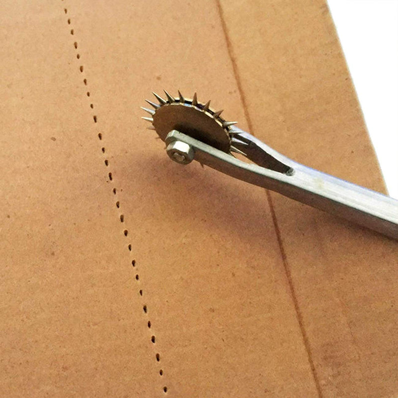 TIHOOD 2PCS Needle Point Tracing Wheel, 4mm Leather Paper ClothSewing Overstitch Wheel Tool Black - NewNest Australia