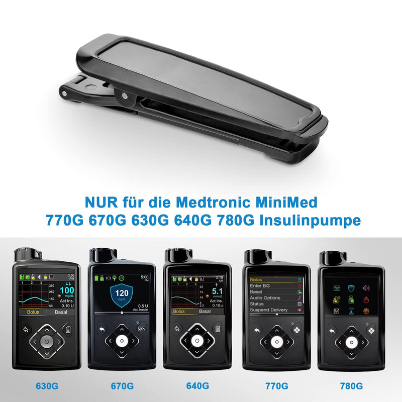 iGuerburn Belt Clip for Medtronic MiniMed 640G 780G 630G 670G 770G Insulin Pump Accessories - Black 1 - NewNest Australia