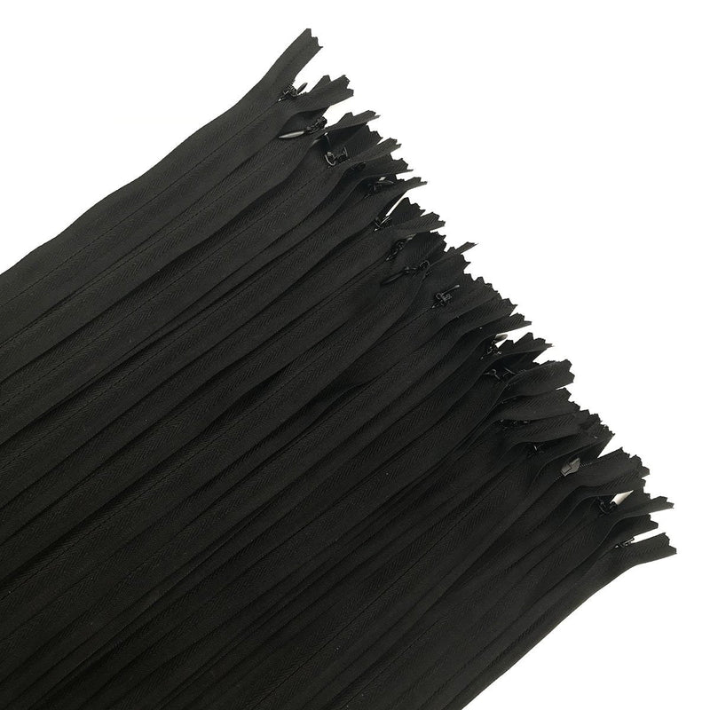 40PCS Nylon Invisible Zipper Tailor DIY Sewing Tools for Garment/Bags/Home Textile(9 inch,Black) 9 inch Black - NewNest Australia