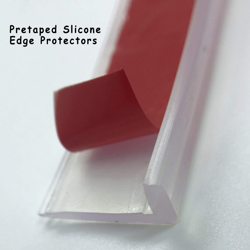 Edge Protector Baby Proofing, 100% Silicone Corners Clear Guards Strip, Pre-Tape Adhesive Soft for Kids Safety, Child Table Cabinets Furniture Bumper 0.2x0.8in(width) 3ft - NewNest Australia