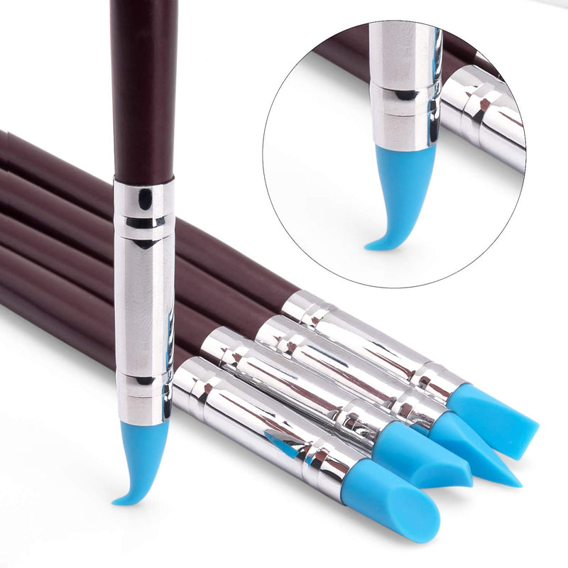 10Pcs Silicone Clay Sculpting Tool, Modeling Dotting Tool& Pottery Craft use for DIY Handicraft - NewNest Australia