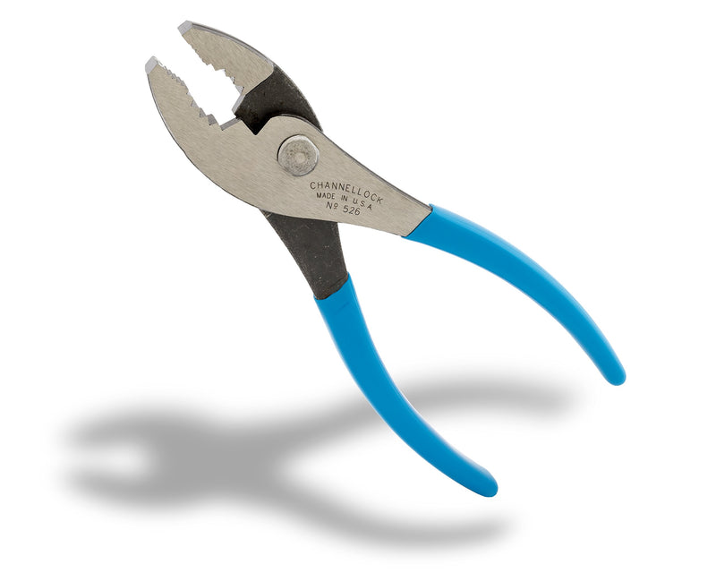 Channellock 526 6-Inch Slip Joint Pliers | Utility Plier with Wire Cutter | Serrated Jaw Forged from High Carbon Steel for Maximum Grip on Materials | Specially Coated for Rust Prevention| Made in USA 6.5-Inch - NewNest Australia