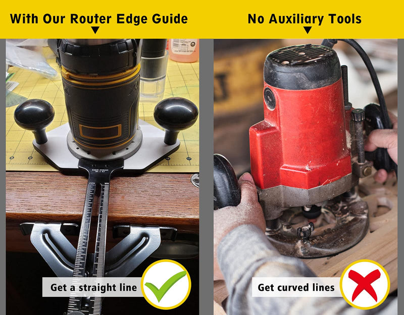 Router Edge Guide for Fixed Base Compact Router (DNP618), Straight Edge Guide for Quickly Attached to Router Fixed Base - NewNest Australia