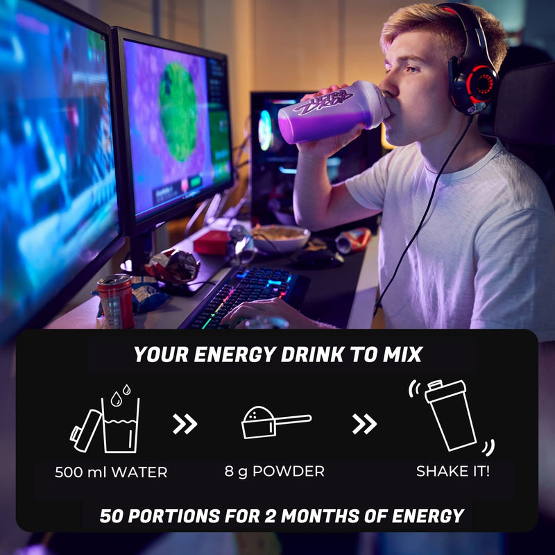 LOOT® - Premium Energy Drink Powder with Flow-State® Formula| 50 Servings (400g) with Caffeine | 20 Ingredients | Unique Design | Concentration and Energy Formula| Ultra Instinct Bundle Pack - NewNest Australia