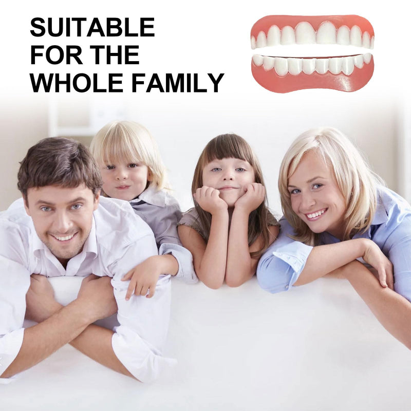 EUPSIIU 5 pairs of false teeth veneers, fake teeth, false teeth veneers, cosmetic tooth cover, cosmetic veneers teeth women men temporary dentures for bad teeth 10 pieces - NewNest Australia