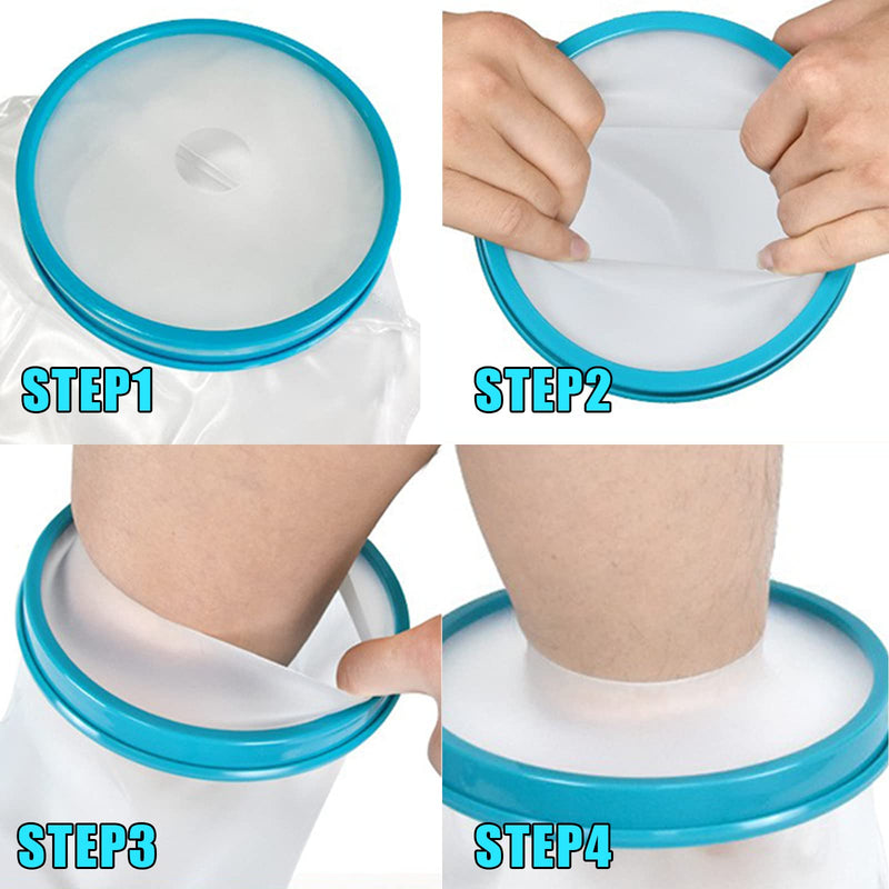 Shower Protection Foot Non-Slip Bandage Protection Waterproof Cast Protection For The Shower, Plaster Protection Foot Hold, Reusable, Plaster Bandage Protection Waterproof For Foot, Ankle (S) - NewNest Australia