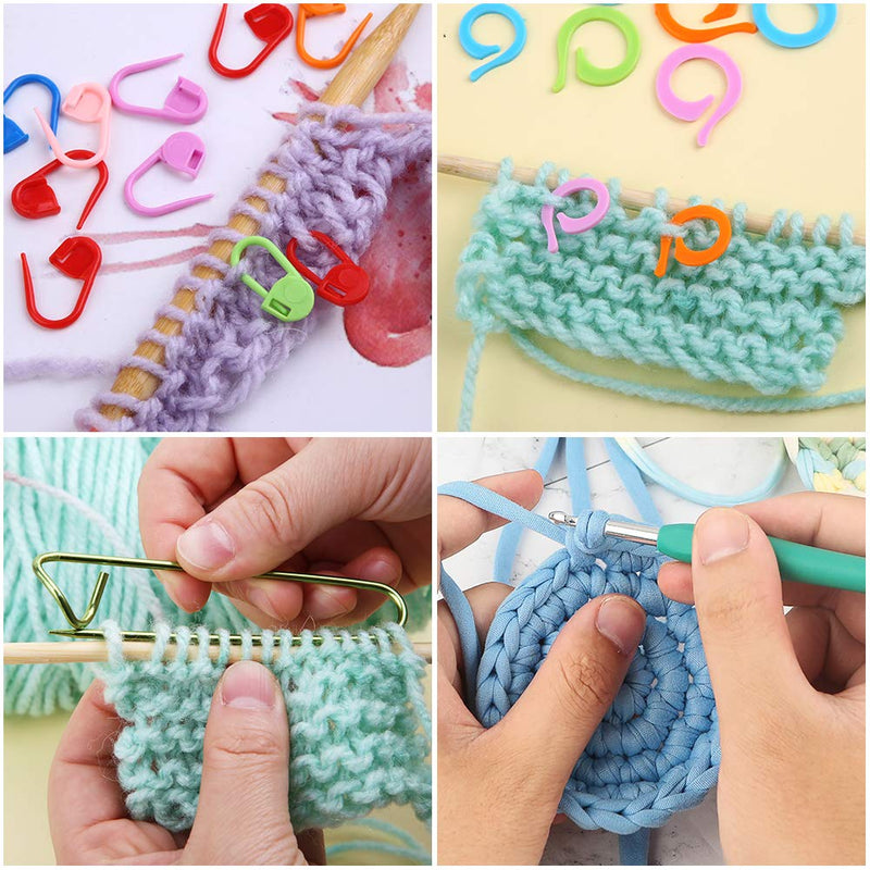 96 Pack Crochet Hooks Set, Ergonomic Knitting Needle Weave Yarn Kits with Storage Case and Crochet Needle Accessories, Crochet Needles Kit for Beginners and Experienced Crochet Hook Lovers - NewNest Australia