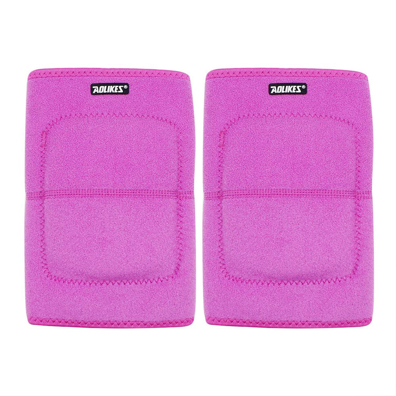 JUMISEE (2PCS) Kids Adjustable Knee Pad, Anti-Slip Padded Sponge Knee Brace Breathable Flexible Elastic Knee Support for Football Volleyball Dance Skating Basketball Sports S (4-6 Years Old) Fuchsia - NewNest Australia