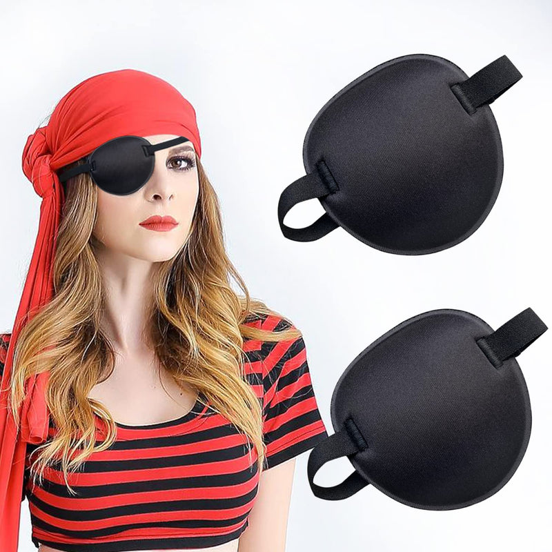 2PCS Eye Patch, Adjustable Eye Patches, Medical Eye Patch, Amblyopia Lazy Eye Patches for Left or Right Eyes, Black - NewNest Australia