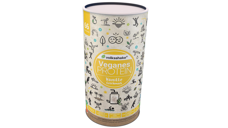 Vegan protein creamy vanilla | 1000g | 12 plant-based protein sources | Without soy & gluten | Premium quality from Lake Constance | Made in Germany 1 kg (pack of 1) - NewNest Australia