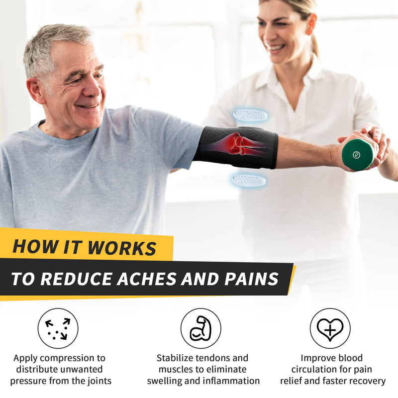 Cambivo 2 X Elbow Brace, Elbow Bandage For Men And Women, With Gel Padding, Pain Relief For Tennis Elbow, Golfer'S Elbow, Tendonitis, Suitable For Tennis, Golf, Basketball - NewNest Australia