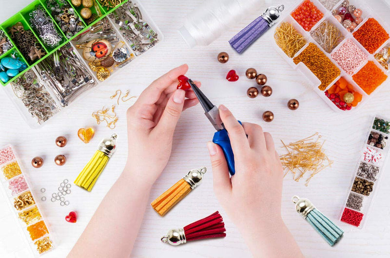 Paxcoo Tassels for Jewelry Making, 50pcs Leather Tassel Keychain Charms Bulk with 50pcs Jump Rings for Bracelets, Acrylic Key Chain Blanks and Craft Supplies 38 mm - NewNest Australia