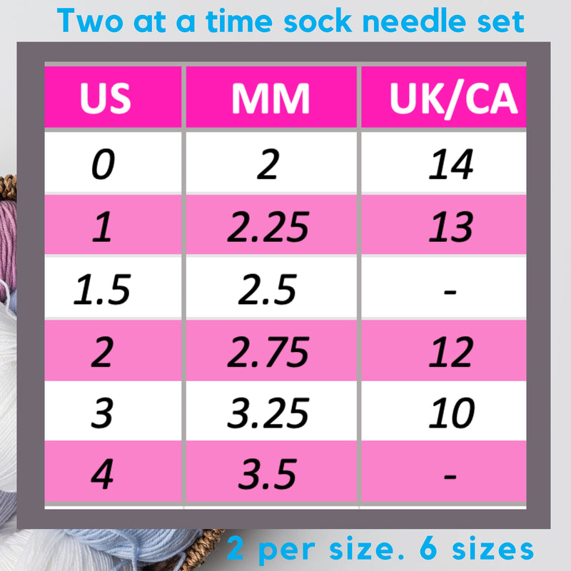 KnitPal Metal Circular Knitting Needles Set for Socks, Two Circulars Method, 12 Pcs in 6 Sizes, (Free Patterns), Ideal for Beginners & Expert Knitters, 16 Inches 2 circs of 6, 16-inch - NewNest Australia