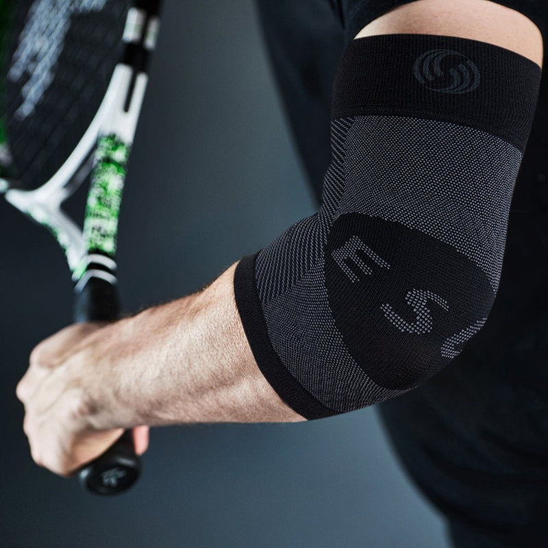 Orthosleeve Es6 Epicondylopathy Elbow Brace - Applies Pressure On Irritated Tendons For Tennis Arm, Golfer'S Elbow Or Arthritis In The Elbow Joint - Size L, Black - NewNest Australia