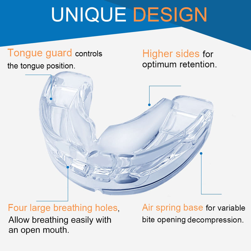 Anti-snoring splint, snoring stopper mouthpiece, effective bite splints, night splint against teeth grinding and snoring for men and women - NewNest Australia