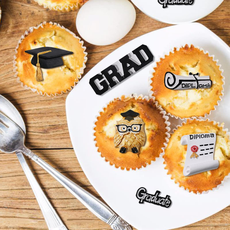 Graduation Molds Silicone,Graduation Fondant Molds With Owl Grad Cap Diploma Scroll Silicone Molds For Chocolate Candy Cookie Cupcake Cake Decoration for 2022 Graduation Celebration - NewNest Australia