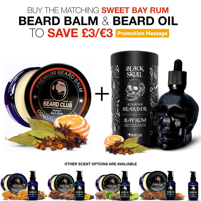 Premium Beard Balm | Sweet Bay Rum | The Best Beard Conditioner & Softener to Shape & Style your Beard, While Stopping Beard Itch & Flakes | Natural & Organic | Great for Hair Care & Growth - NewNest Australia