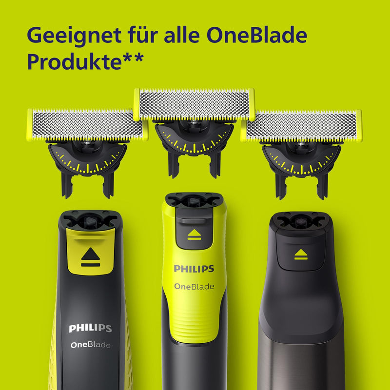 Philips OneBlade 360 Replacement Blade for OneBlade Electric Shaver and Long Hair Trimmer, with Adjustable 5-in-1 Comb for Trimming, Styling and Shaving, Pack of 3 (Model QP437/50) [NEW] 3 x 360 blades & 5-in-1 trimming attachment - NewNest Australia