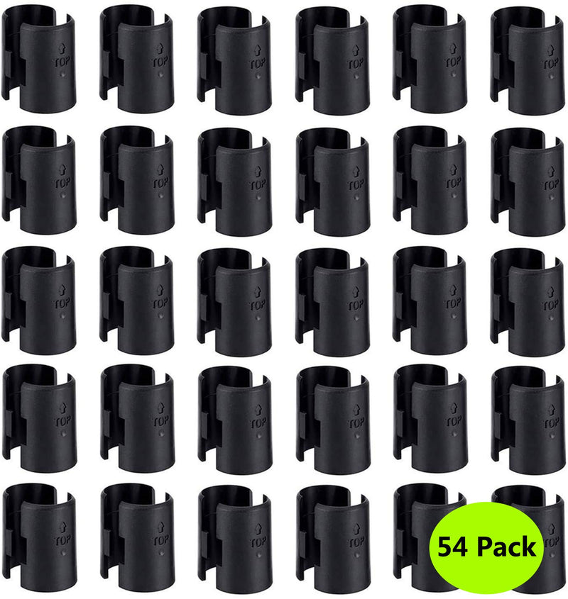 54-Pack Wire Shelving Shelf Lock Clips for 1" Diameter Post- Shelving Sleeves, Wire Shelf Clips, Fits with Metro, Thunder Group, Alera, Honey Can Do, Eagle, Regency, Winco,Advanced Tabco,and More - NewNest Australia