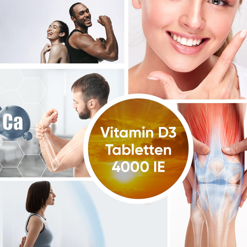 Weightworld Vitamin D3 Tablets, 4000 Iu - 400 Tablets - 1 Tablet Every 4 Days - Vegetarian & Tested Ingredients - 100% Pure Cholecalciferol Vit D - Dietary Supplement For Young & Old - NewNest Australia