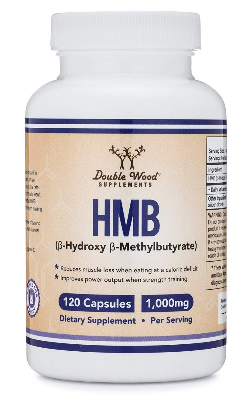 HMB Supplement, Third Party Tested, for Muscle Recovery, Growth, and Retention (Protein Synthesis) - Made in USA, 120 Capsules, 1000mg Per Serving - NewNest Australia