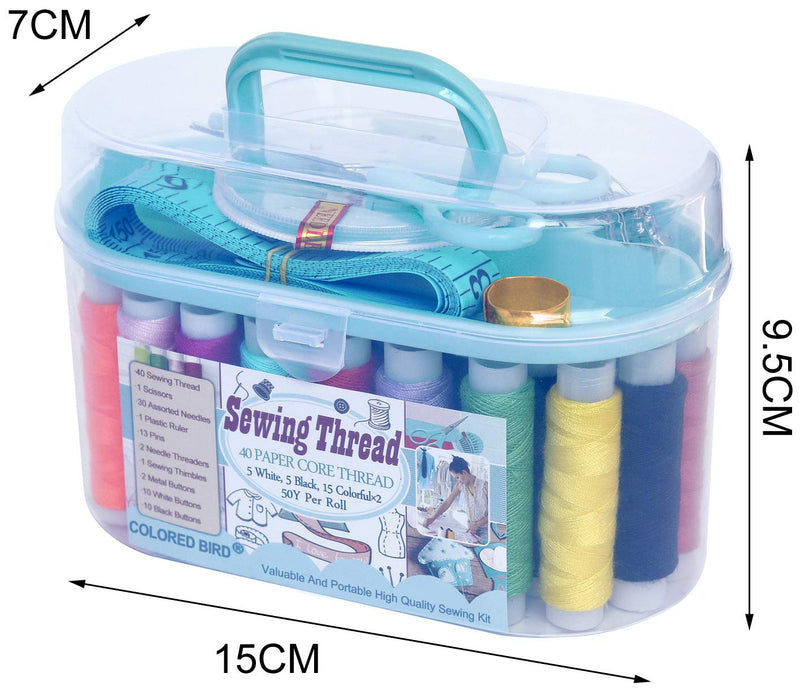 colored bird Sewing Project kit Sewing Thread Sewing Supplies Family Repair Kit Traveler Sewing kit DIY Sewing Supplies Organizer - NewNest Australia