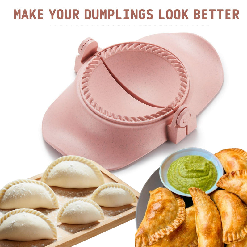 Dumpling Maker, Dumpling Dough Press Mold Set With Ring Cutter and Stuffing Spoon, Kitchen Gadget for Empanada, Pierogi, Pastelitos, Calzone, Turnovers - NewNest Australia