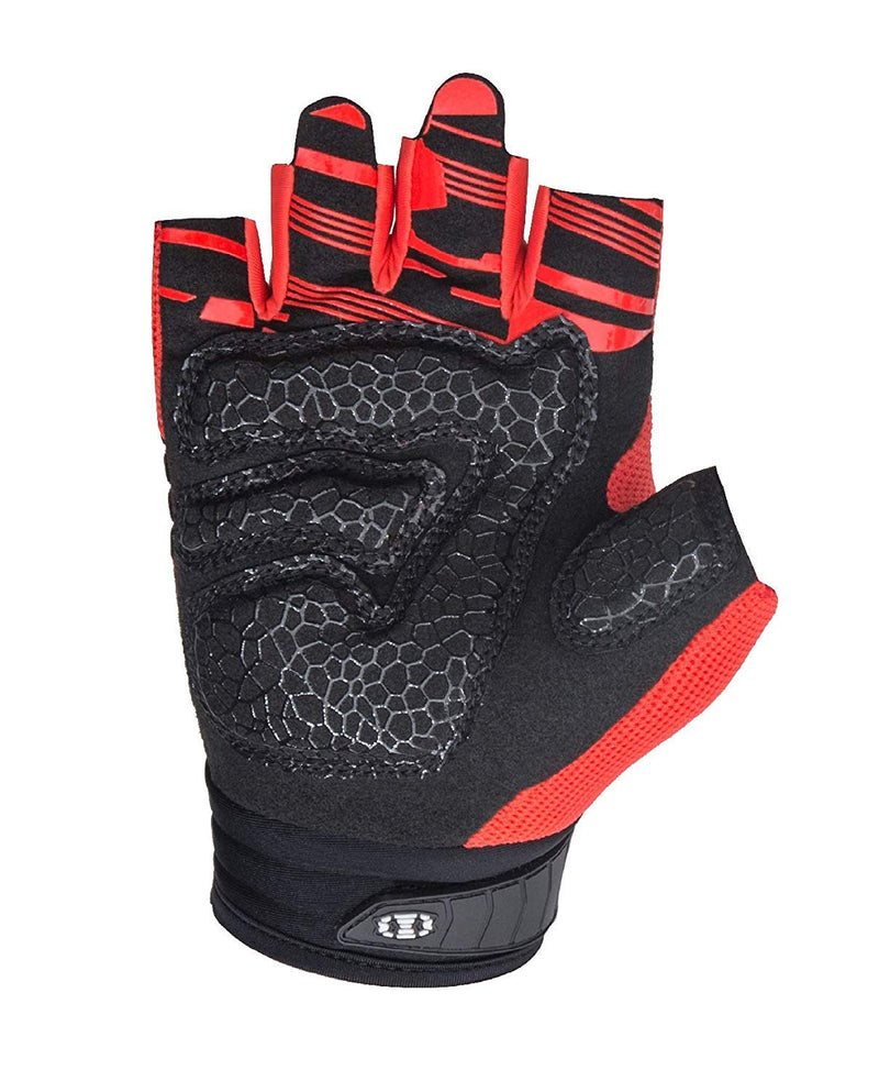 Seibertron Dirtclaw Youth BMX MX ATV MTB Road Racing Mountain Bike Bicycle Cycling Off-Road/Dirt Bike Gel Padded Anti - Slip Palm Fingerless Gloves Motorcycle Motocross Sports Gloves Youth Size Red L Youth - NewNest Australia