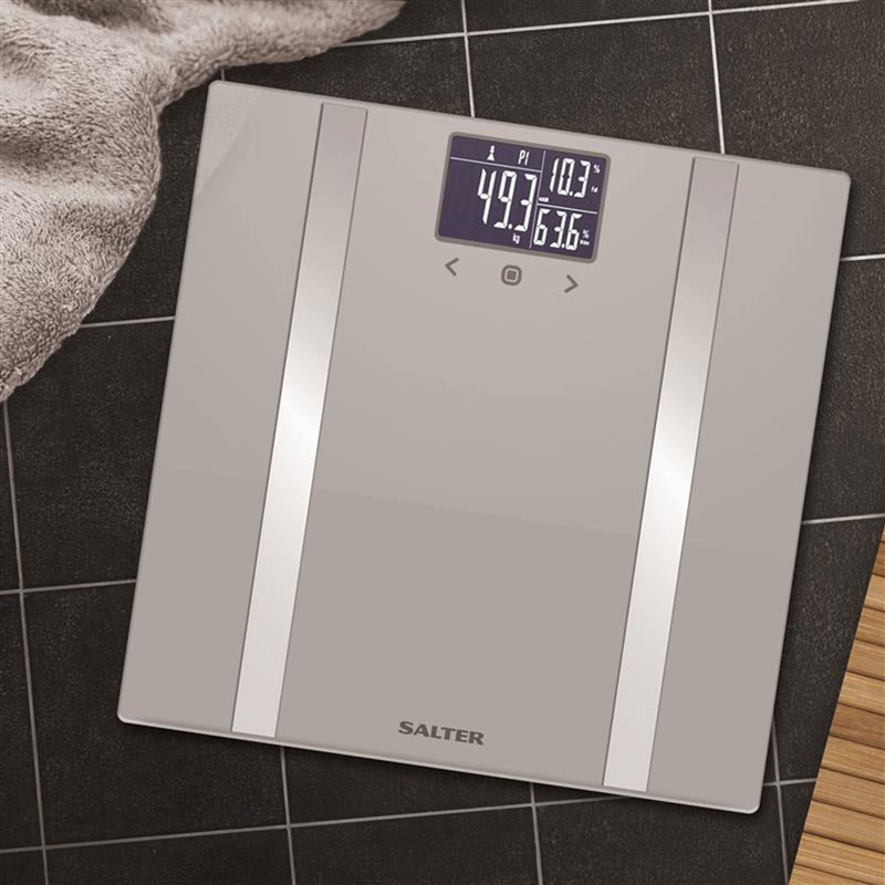 Salter 9183 Sv3R Dashboard Analysis Electronic Glass Bathroom Scale Digital Bathroom Scale Max 180Kg Body Fat Water Bone Muscle Mass Athlete Mode Memory 12 Users - NewNest Australia