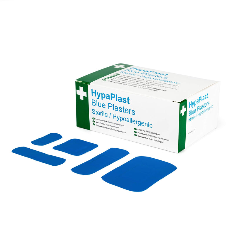Safety First Aid Group HypaPlast Pink Washproof, Assorted (100) with Blue Visually Detectable Plasters and Fabric Plasters, Assorted (100) Bundle Washproof, Blue and Fabric Plasters - NewNest Australia