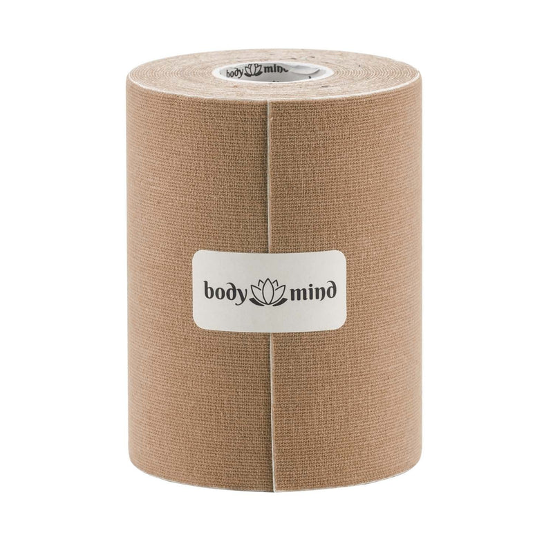 Body & Mind 2.5 Cm / 5 Cm / 10 Cm Wide Kinesiology Tape 5 M, Anti-Allergenic And Waterproof, Elastic Skin-Friendly, Kinesiology Tape, Sport Tape Bandage For Sports, Leisure, Physiotherapy And Medicine 10Cm - NewNest Australia