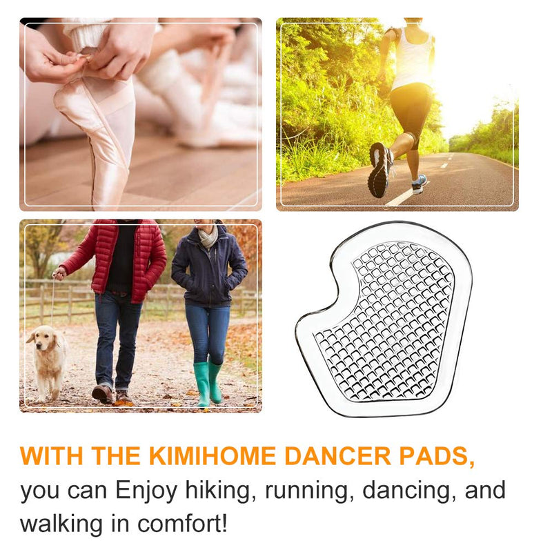 Kimihome Sesamoiditis Pads, 8 Pieces of Gel Metatarsal Cushions, Ball of Foot Cushion Protect and Relieve Metatarsal, Sesamoid, Ball of Foot Pain - 4 Pairs - NewNest Australia