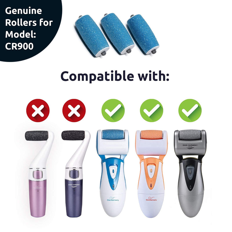Own Harmony Electric Hard Skin Remover - Usa'S Best Rated Professional Callus Remover - Rechargeable Pedicure & Foot Tools With 3 Coarse Replacement Rollers For Smooth Heels - NewNest Australia