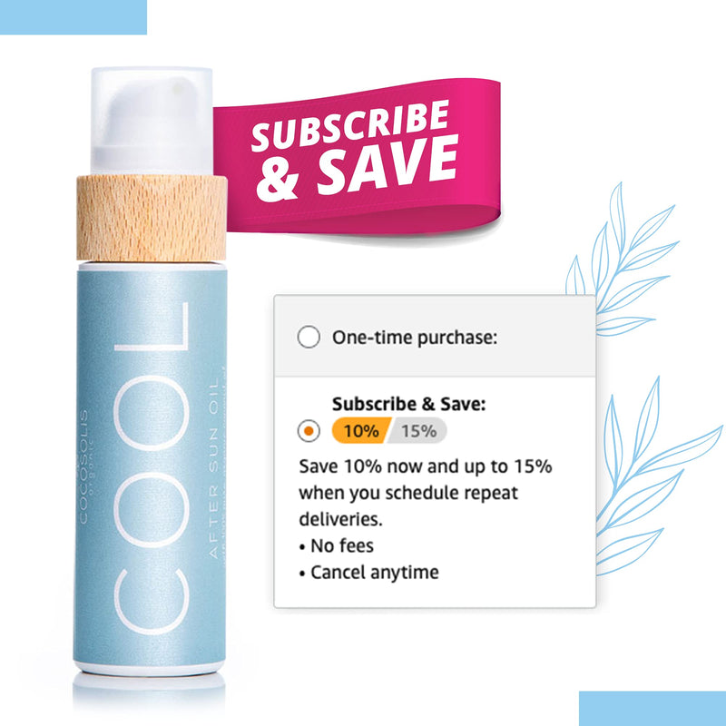 COCOSOLIS COOL After Sun Oil | Organic Oil for Tender Hydration and Recovery After Sun | Moisturising, Revitalising & Nourishing the Skin | 9 Raw Organic Oils for Smooth & Elastic Skin - NewNest Australia