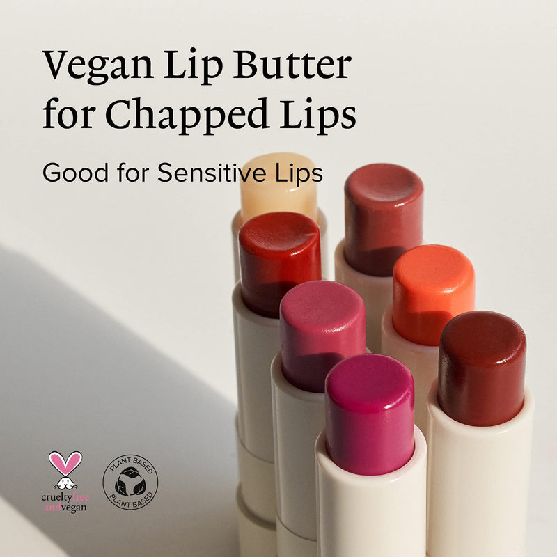 Melixir Vegan Lip Butter #01 Agave(Clear) (+11 more colors) 0.13oz, Bee Free, Petrolatum Free, Deep Nourishing Plant-Based Vegan Chapstick, Vegan Lip Balm for Dry, Cracked and Chapped Lips 01 Agave (Clear) - NewNest Australia
