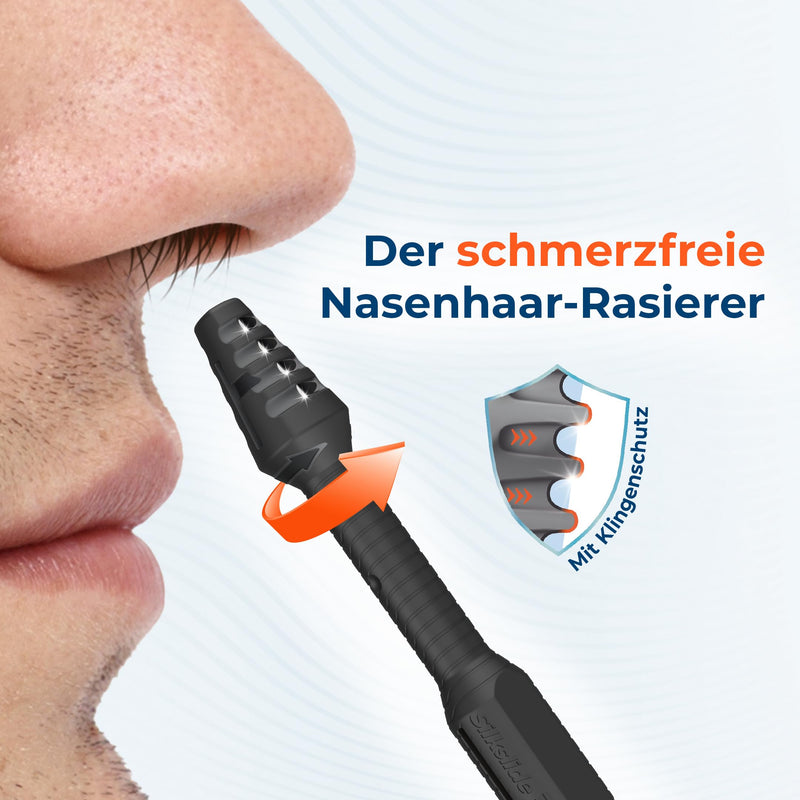 SilkslidePro® nose hair trimmer for men, nose hair removal with high-precision blades from Solingen, nose hair trimmer, nose hair trimmer for women, known from the lion's den 1x nose hair trimmer - NewNest Australia