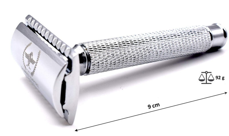 Roman Empire Shaving Caesar Safety Razor - Elegant Safety Razor For Men And Women - Wet Razor Set Including 20 Razor Blades From Astra, Derby, Shark, Treet - Razor Set - NewNest Australia
