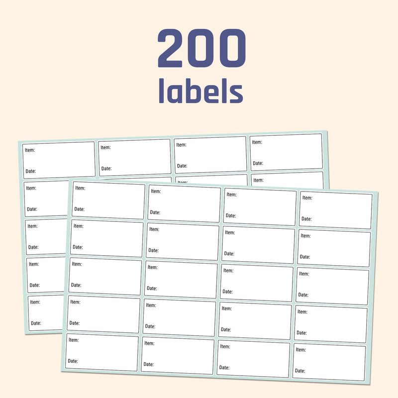 200 Pack, 2" x 1", Removable Food Storage Freezer Date Labels Stickers 200 Pack - NewNest Australia