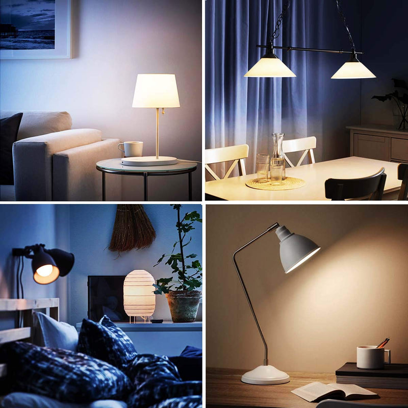 ILC E12 LED Light Bulbs (40w Equivalent) 5W, Color Changing RGB, A15 Small Base Candelabra Round Light Bulb, Candle Base, 2700K Warm White 12 Colors 2 Modes Timing with Remote Control (4 Pack) Small Screw E12 *4 - NewNest Australia